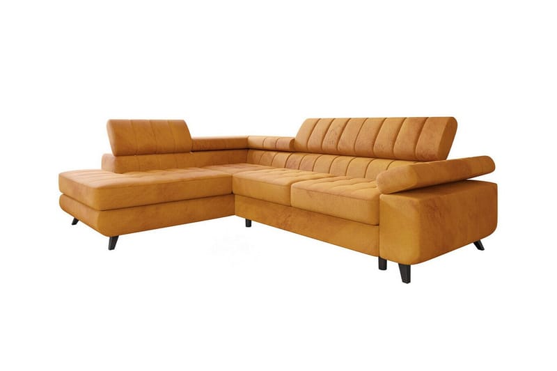 Kintore 3-seters Hjørnesovesofa - Gul - Møbler - Sofaer - Sovesofaer