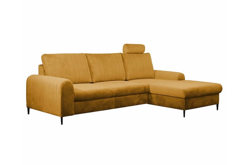 Kintore 3-seters Hjørnesovesofa - Gul - Møbler - Sofaer - Sovesofaer