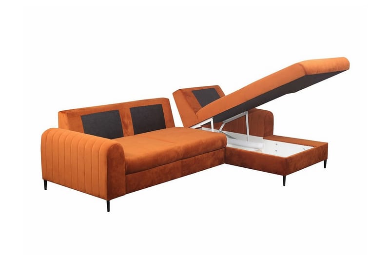 Kintore 3-seters Hjørnesovesofa - Gul - Møbler - Sofaer - Sovesofaer