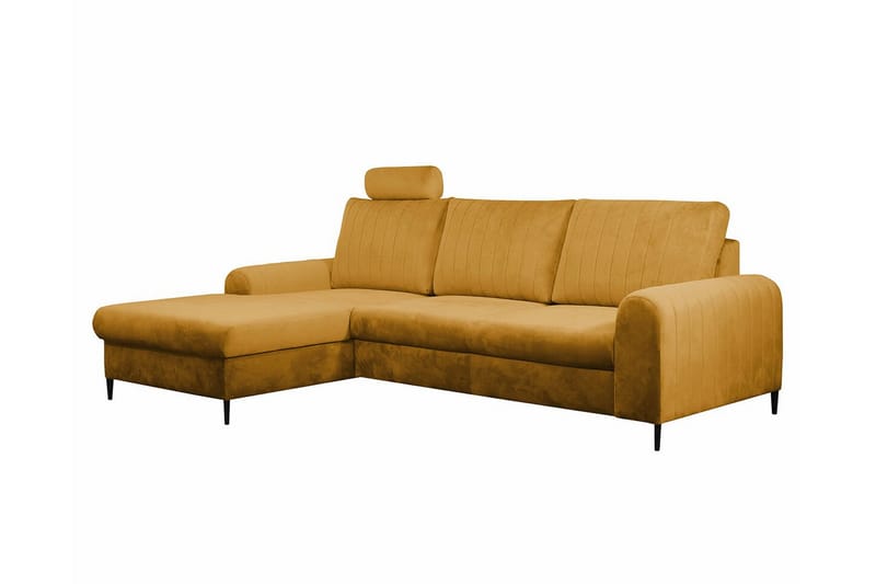 Kintore 3-seters Hjørnesovesofa - Gul - Møbler - Sofaer - Sovesofaer