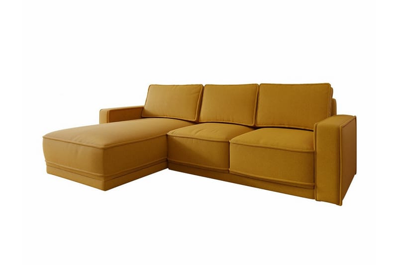 Kintore 3-seters Hjørnesovesofa - Gul - Møbler - Sofaer - Sovesofaer