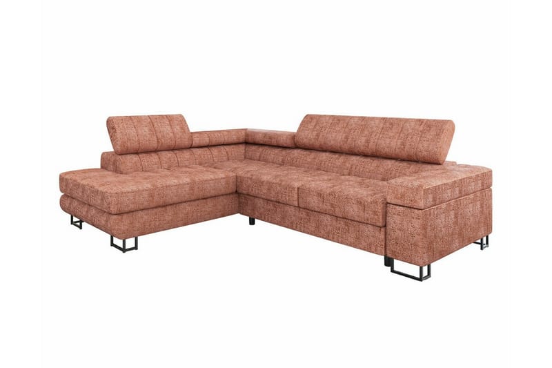 Kintore 3-seters Hjørnesovesofa - Lys Oransje - Møbler - Sofaer - Sovesofaer