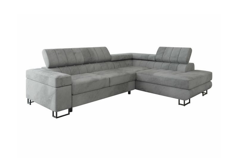 Kintore 3-seters Hjørnesovesofa - Lysegrå/Mørkegrå - Møbler - Sofaer - Sovesofaer