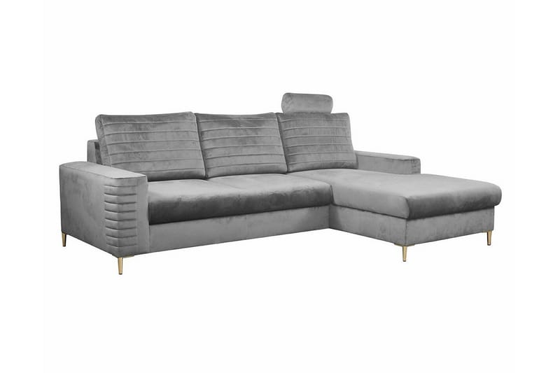 Kintore 3-seters Hjørnesovesofa - Lysegrå/Mørkegrå - Møbler - Sofaer - Sovesofaer