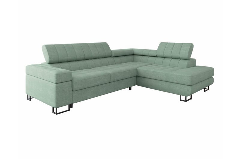 Kintore 3-seters Hjørnesovesofa - Lysegrønn - Møbler - Sofaer - Sovesofaer