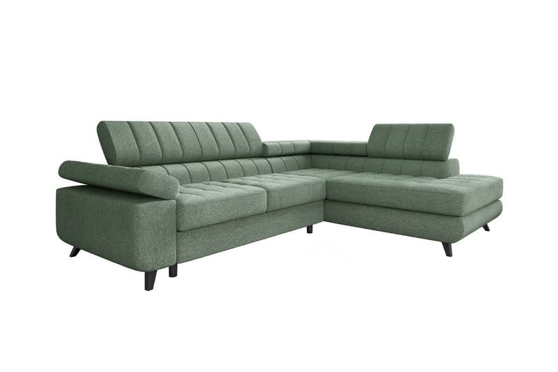 Kintore 3-seters Hjørnesovesofa - Lysegrønn - Møbler - Sofaer - Sovesofaer
