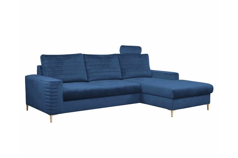 Kintore 3-seters Hjørnesovesofa - Mørkeblå - Møbler - Sofaer - Sovesofaer