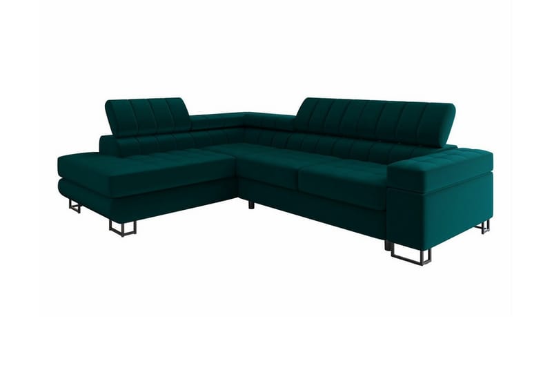 Kintore 3-seters Hjørnesovesofa - Mørkegrønn - Møbler - Sofaer - Sovesofaer