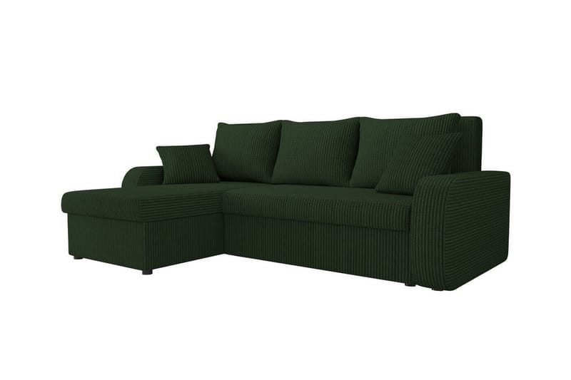 Kintore 3-seters Hjørnesovesofa - Mørkegrønn - Møbler - Sofaer - Sovesofaer