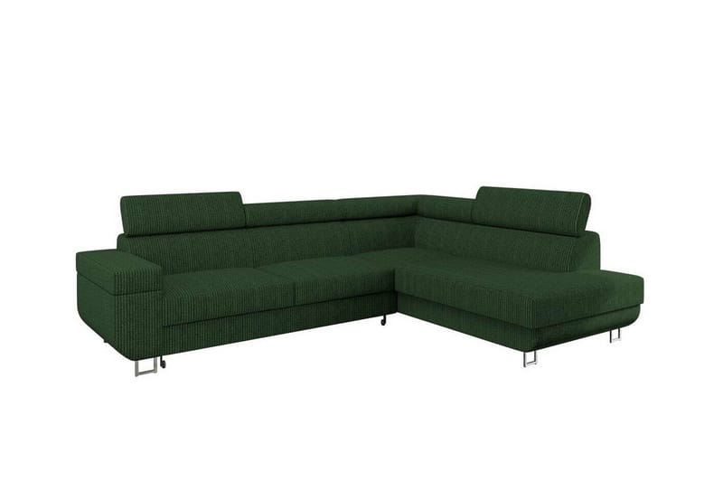 Kintore 3-seters Hjørnesovesofa - Mørkegrønn - Møbler - Sofaer - Sovesofaer