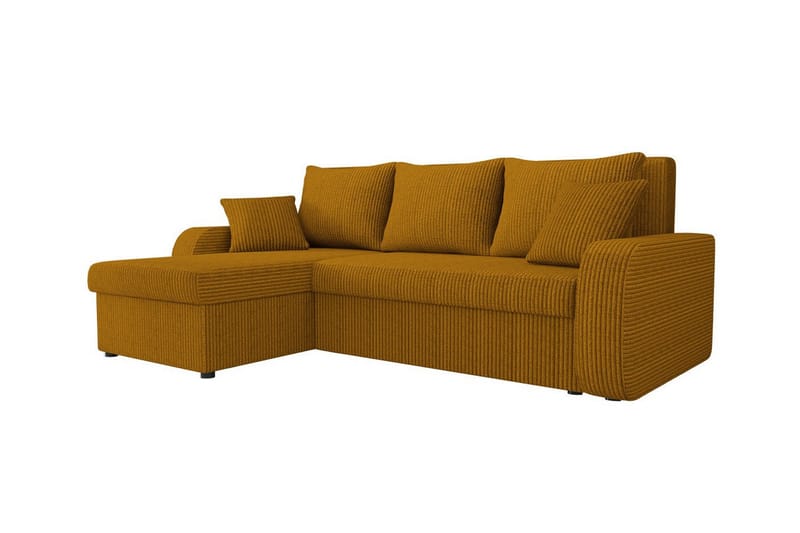 Kintore 3-seters Hjørnesovesofa - Mørkegul - Møbler - Sofaer - Sovesofaer