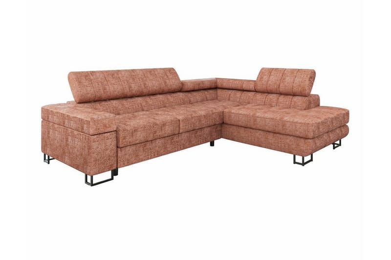 Kintore 3-seters Hjørnesovesofa - Mørkerosa - Møbler - Sofaer - Sovesofaer