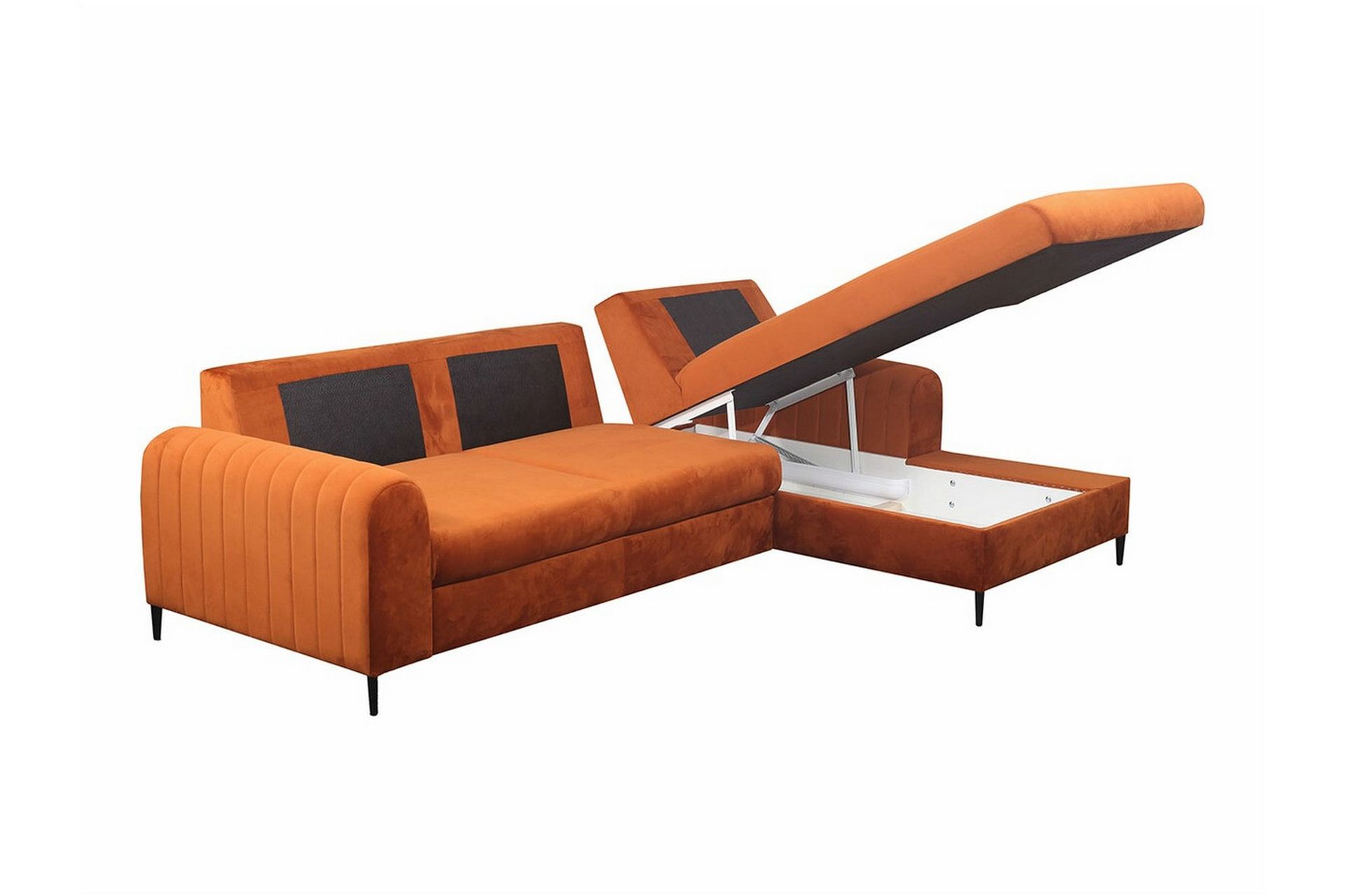 Kintore 3-seters Hjørnesovesofa - Oransje - Møbler - Sofaer - Sovesofaer