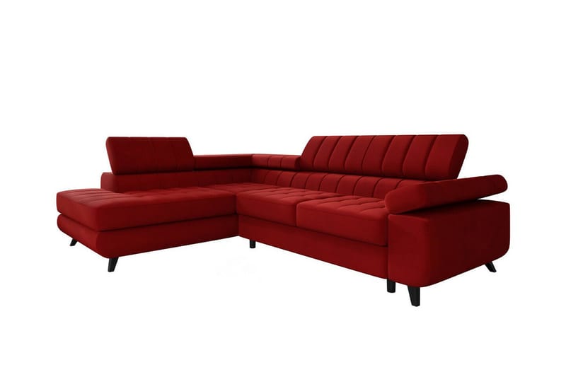 Kintore 3-seters Hjørnesovesofa - Rød - Møbler - Sofaer - Sovesofaer