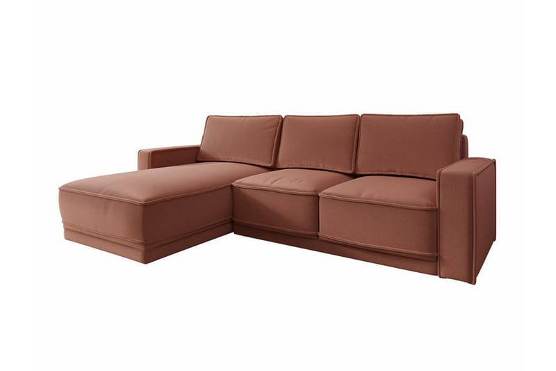 Kintore 3-seters Hjørnesovesofa - Rosa - Møbler - Sofaer - Sovesofaer