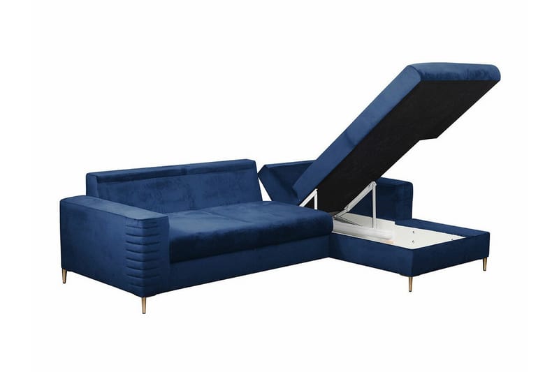 Kintore 3-sits Hörnbäddsoffa Dark blue - Møbler - Sofaer - Sovesofaer