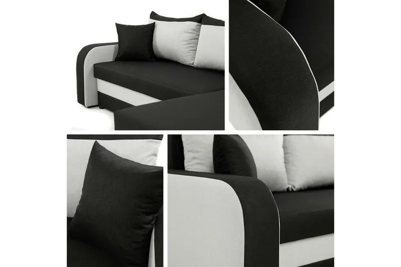 Kintore 3-sits Hörnbäddsoffa Dark green - Møbler - Sofaer - Sovesofaer