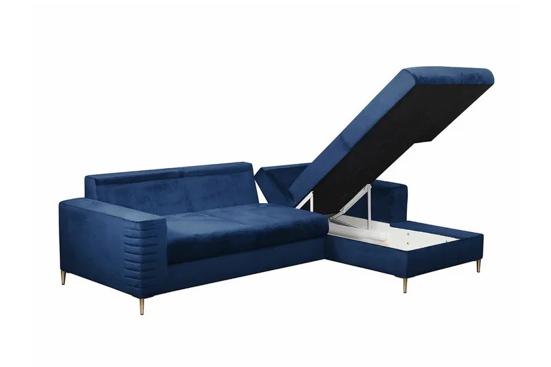 Kintore 3-sits Hörnbäddsoffa Dark Orange - Møbler - Sofaer - Sovesofaer