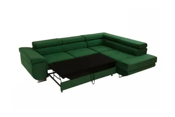 Kintore 4-seter Høyrevendt L-formet Hjørnesovesofa 125x198 cm i Kordfløyel - Beige - Møbler - Sofaer - Sovesofaer