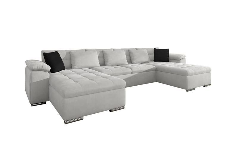 Kintore 4-seters Hjørnesovesofa 375 cm - Lysegrå - Møbler - Sofaer - Sovesofaer