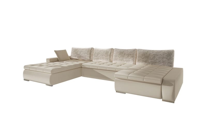 Kintore 4-seters Hjørnesovesofa - Beige - Sovesofaer - Hjørnesovesofa