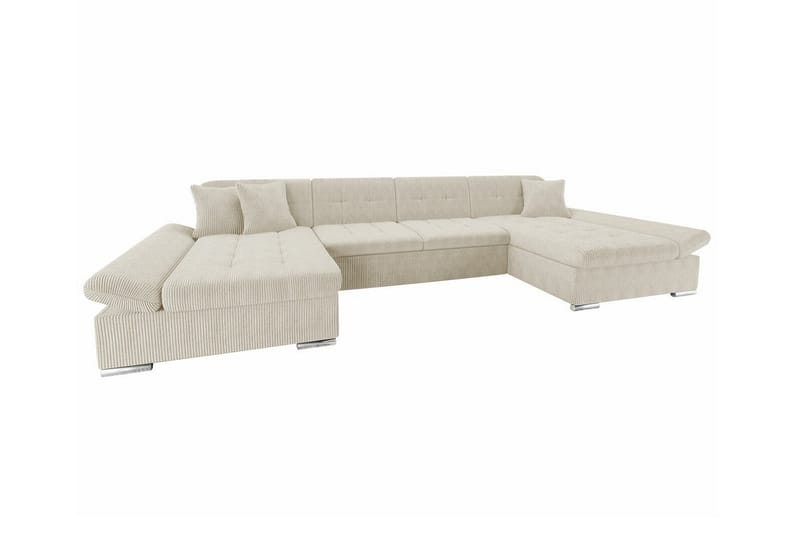 Kintore 4-seters Hjørnesovesofa - Beige - Sovesofaer - Hjørnesovesofa