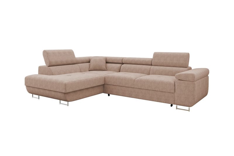 Kintore 4-seters Hjørnesovesofa - Beige/Rosa - Møbler - Sofaer - Sovesofaer