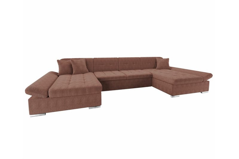 Kintore 4-seters Hjørnesovesofa - Brun - Møbler - Sofaer - Sovesofaer