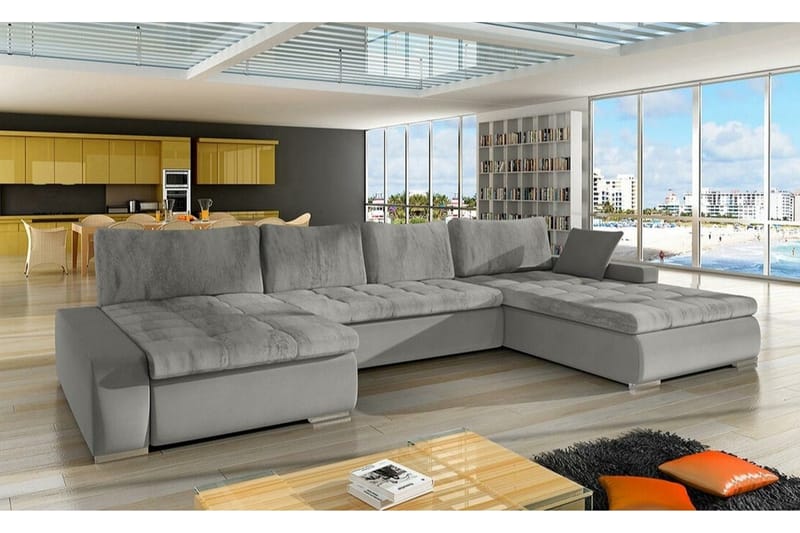 Kintore 4-seters Hjørnesovesofa - Grå - Møbler - Sofaer - Sovesofaer