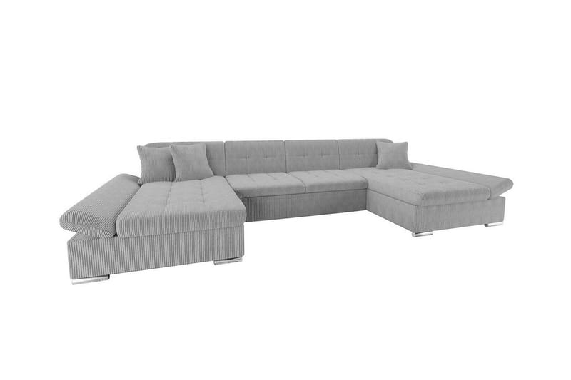 Kintore 4-seters Hjørnesovesofa - Lysegrå - Møbler - Sofaer - Sovesofaer