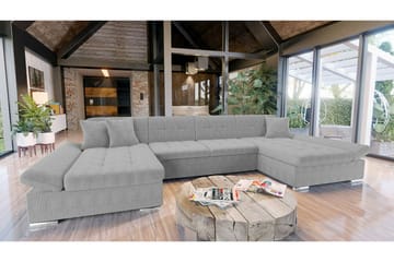 Kintore 4-seters Hjørnesovesofa - Lysegrå - Møbler - Sofaer - Sovesofaer