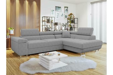 Kintore 4-seters Hjørnesovesofa - Lysegrå - Møbler - Sofaer - Sovesofaer