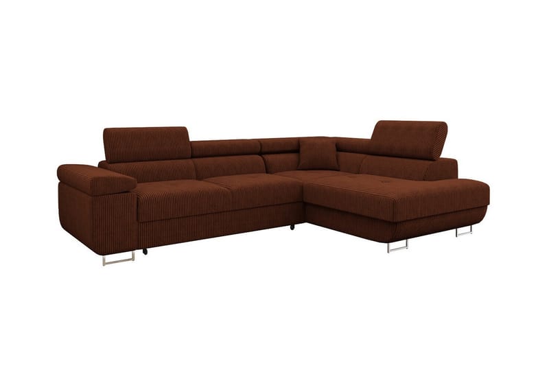 Kintore 4-seters Hjørnesovesofa - Mørkebrun - Møbler - Sofaer - Sovesofaer
