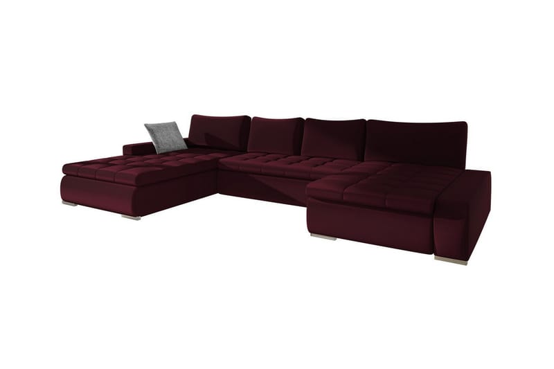 Kintore 4-seters Hjørnesovesofa - Vinrød - Møbler - Sofaer - Sovesofaer