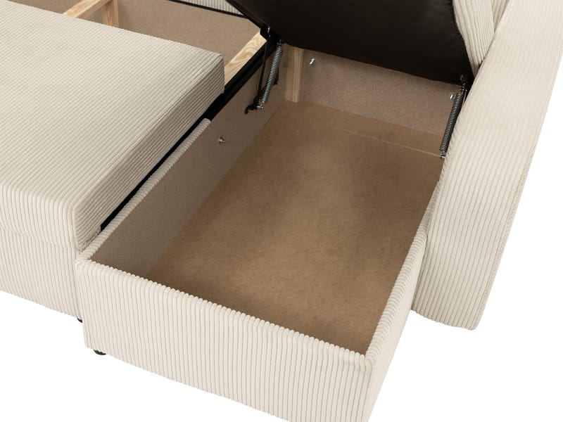 Kintore 4-sits Hörnbäddsoffa Black/Grey - Møbler - Sofaer - Sovesofaer