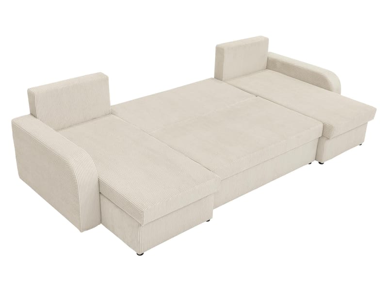 Kintore 4-sits Hörnbäddsoffa Black/Grey - Møbler - Sofaer - Sovesofaer