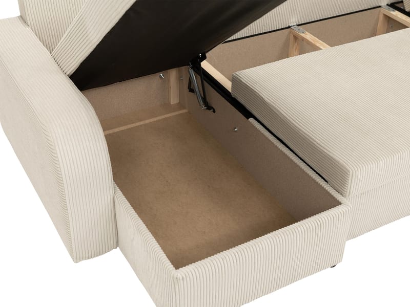 Kintore 4-sits Hörnbäddsoffa Black/Grey - Møbler - Sofaer - Sovesofaer