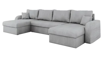 Kintore 4-sits Hörnbäddsoffa Black/Grey - Møbler - Sofaer - Sovesofaer