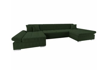 Kintore 4-sits Hörnbäddsoffa Dark green - Møbler - Sofaer - Sovesofaer