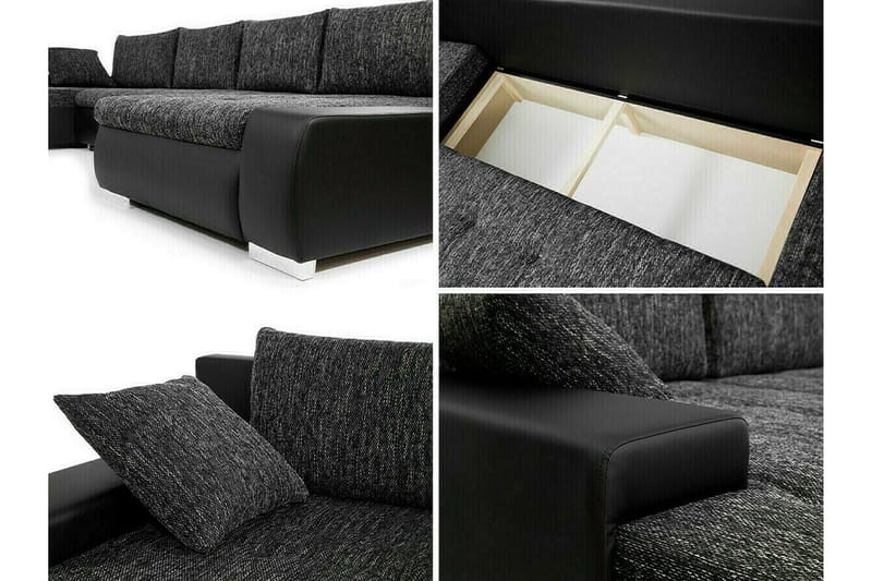 Kintore 4-sits Hörnbäddsoffa NO_BRAND Dark blue - Møbler - Sofaer - Sovesofaer