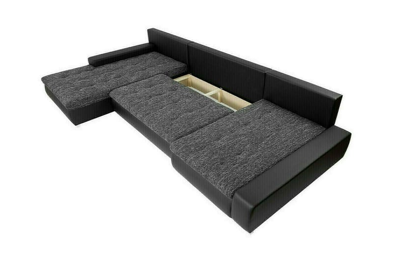 Kintore 4-sits Hörnbäddsoffa NO_BRAND Dark grey - Møbler - Sofaer - Sovesofaer