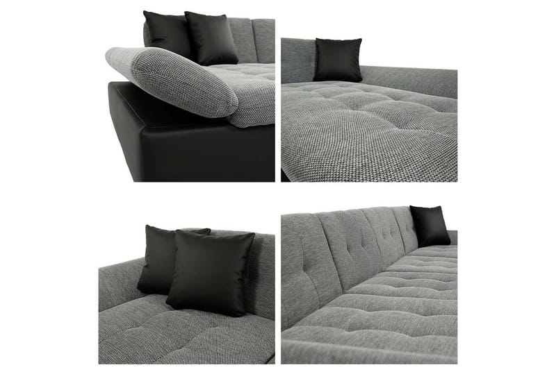 Kintore 5-sits Hörnbäddsoffa NO_BRAND Dark grey - Møbler - Sofaer - Sovesofaer