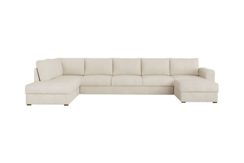 Kintore 6-seters Hjørnesovesofa - Beige/Lys Beige - Sovesofaer - Hjørnesovesofa