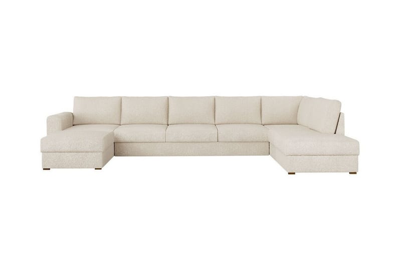 Kintore 6-seters Hjørnesovesofa - Hvit - Møbler - Sofaer - Sovesofaer