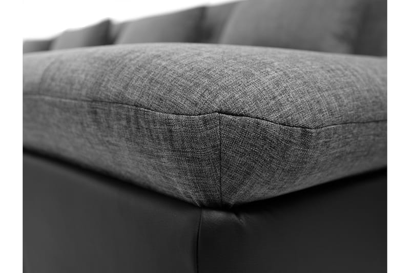 Kinzer Sovesofa med Dobbel Sjeselong 4-seter - Grå - Møbler - Sofaer - Sovesofaer