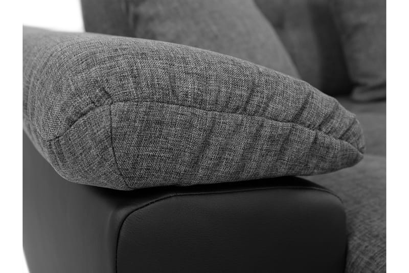Kinzer Sovesofa med Dobbel Sjeselong 4-seter - Grå - Møbler - Sofaer - Sovesofaer