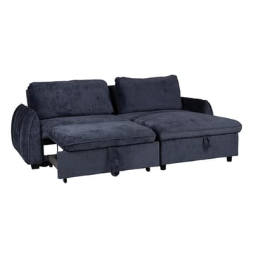 Klevor Vendbar L-formet Hjørnesovesofa 132x198 cm med Oppbevaring i Stoff - Blå - Møbler - Sofaer - Sovesofaer
