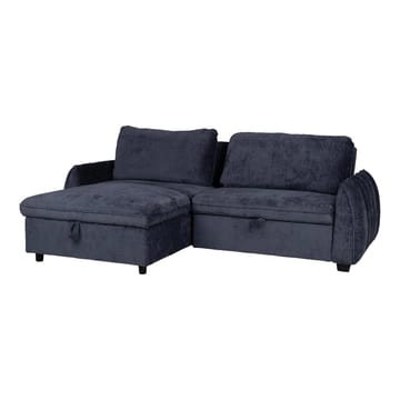 Klevor Vendbar L-formet Hjørnesovesofa 132x198 cm med Oppbevaring i Stoff - Blå - Møbler - Sofaer - Sovesofaer
