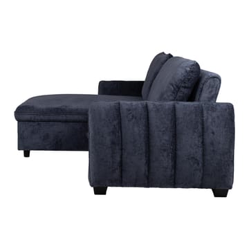 Klevor Vendbar L-formet Hjørnesovesofa 132x198 cm med Oppbevaring i Stoff - Blå - Møbler - Sofaer - Sovesofaer