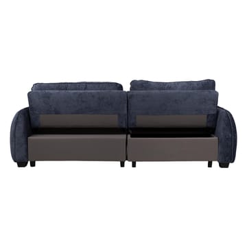 Klevor Vendbar L-formet Hjørnesovesofa 132x198 cm med Oppbevaring i Stoff - Blå - Møbler - Sofaer - Sovesofaer